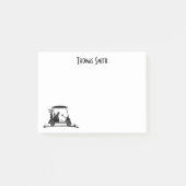 カート名のゴールデンレトリバー ポストイット (正面)