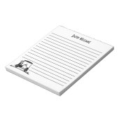 カート名のジャック・ラッセル・テリア ノートパッド (回転)