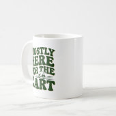 カート目当てで来た Funny Golf Humor コーヒーマグカップ (正面左)