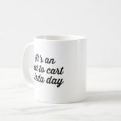 カート・キンダ・デイに追加されたおもしろいショッピング コーヒーマグカップ (正面左)