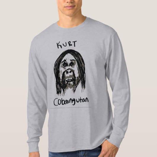 カート・コベイン手描きグレンギー Tシャツ (正面)
