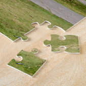 カート、コース、ゴルファーのゴルフパズル画像 ジグソーパズル (側面)