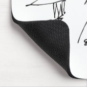 カート・ヴォネガットの自画像 マウスパッド (コーナー)