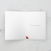 カードおめでとうに挨拶している失敗アメリカ米国の赤いバラ カード (内部)