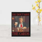 カードおもしろいを持っていないトランプ カード (黄色い花)