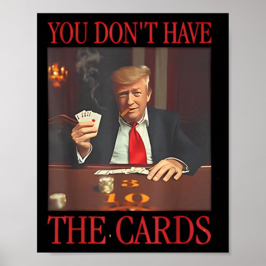 カードおもしろいを持っていないトランプ ポスター (正面)