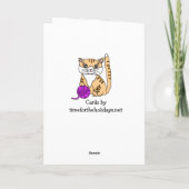 カードおもしろいチョコレート、コーヒー及びクラフティング シーズンカード (裏面)