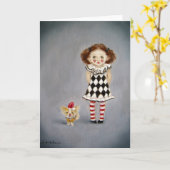 カードか友人のピエロカード カード (黄色い花)