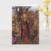 カードか招待状: オディロン・ルドン著仏 カード (黄色い花)