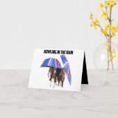 カードが雨の中で泣いている音を記録する カード (黄色い花)