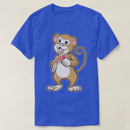 カードで猿1 Tシャツ (デザイン正面)
