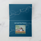 カードとおもしろいBasset Houndsが原因でチューリップ カード (内部)