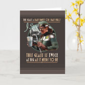 カードとして必要な2倍の大きさ カード (黄色い花)