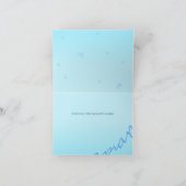 カードとカスタム文字- PEG、ダークティール(緑がかった色) サンキューカード (内部)