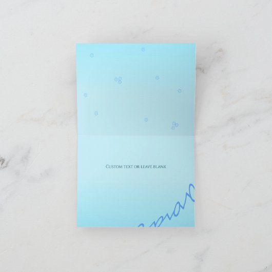 カードとカスタム文字- PEG、ダークティール(緑がかった色) サンキューカード (内部)