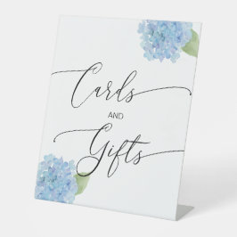 カードとギフトあじさい台座のサイン 台座サイン