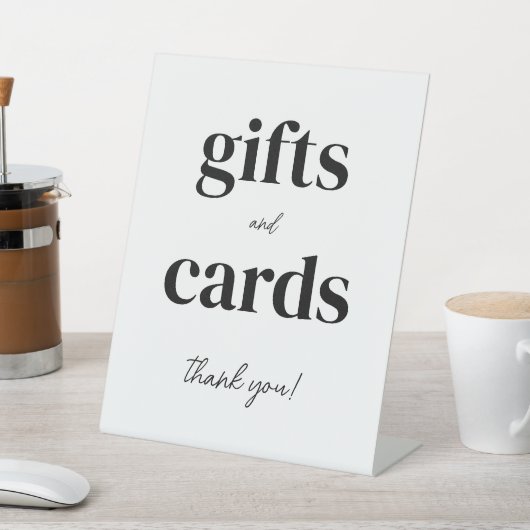 カードとギフトありがとうどんなイベント 台座サイン (インサイチュ)