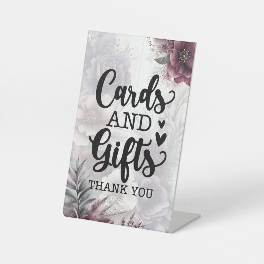 カードとギフトありがとうフローラ結婚 台座サイン (正面)