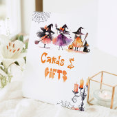 カードとギフトかわいいハロウィーンウィッチ誕生日 台座サイン