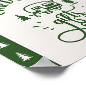 カードとギフトが1つのハッピーキャンパーの誕生日を転覆 ポスター (角)