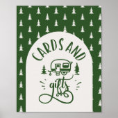 カードとギフトが1つのハッピーキャンパーの誕生日を転覆 ポスター (正面)