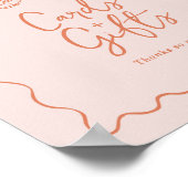 カードとギフトのイラスト付きサインお洒落 ポスター (角)