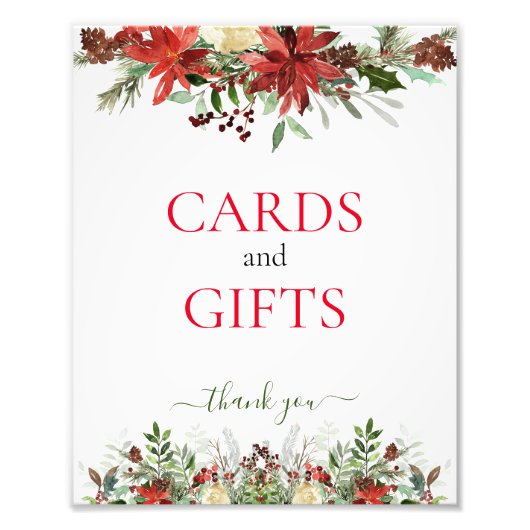 カードとギフトのクリスマスサイン フォトプリント            (正面)