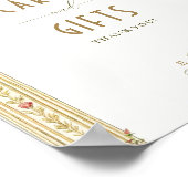 カードとギフトのサインヴィンテージ ポスター (角)