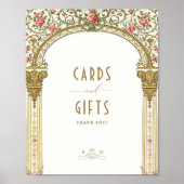 カードとギフトのサインヴィンテージ ポスター (正面)