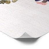 カードとギフトのサイン結婚ポスター ポスター (角)