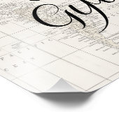 カードとギフトのサイン赤ちゃんシャワー熱気球 フォトプリント (角)