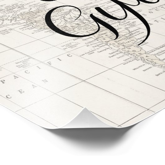 カードとギフトのサイン赤ちゃんシャワー熱気球 フォトプリント            (角)