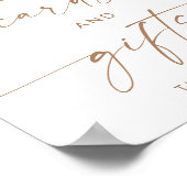 カードとギフトのサイン |ボーホー性別の表示 ポスター (角)