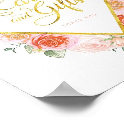 カードとギフトのサイン(8 x 10) ポスター (角)