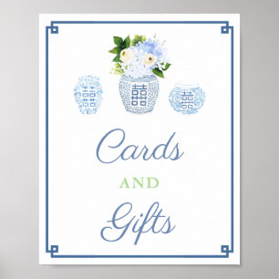 カードとギフトのシノワズリー・チックなベイビーシャワーパーティー ポスター