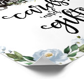 カードとギフトのハロウィーン赤ちゃんシャワーのサイン ポスター (角)