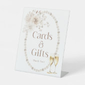 カードとギフトのブライダルシャワーサイン 台座サイン (正面)
