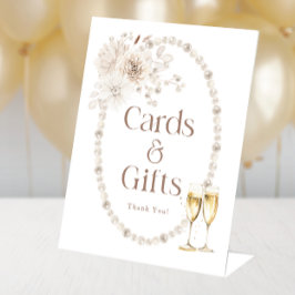 カードとギフトのブライダルシャワーサイン 台座サイン