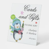 カードとギフトのモダンイベントのクリスマス 台座サイン (正面)