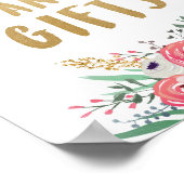 カードとギフトのランチ ブッブリ ブライダル フラワープレート ポスター (角)