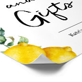 カードとギフトのレモンポスター看板 ポスター (角)