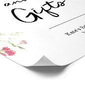 カードとギフトのワイルドフラワーポスターのサイン ポスター (角)