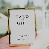 カードとギフトの看板結婚、ミニマルな看板、 招待状