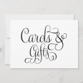 カードとギフトの結婚式サイン 招待状 (正面)