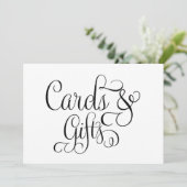 カードとギフトの結婚式サイン 招待状 (スタンド正面)