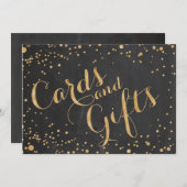 カードとギフトの結婚式看板 招待状 (正面/裏面)