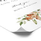 カードとギフトの自然開花とセージ縦記号 ポスター (角)