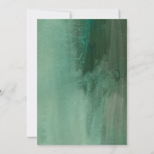 カードとギフトはカードの緑素朴のフローラ (裏面)