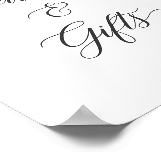 カードとギフトはボヘミアンほこりっぽいブルーのフローラ ポスター (角)