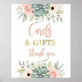 カードとギフトは多肉記号 ポスター